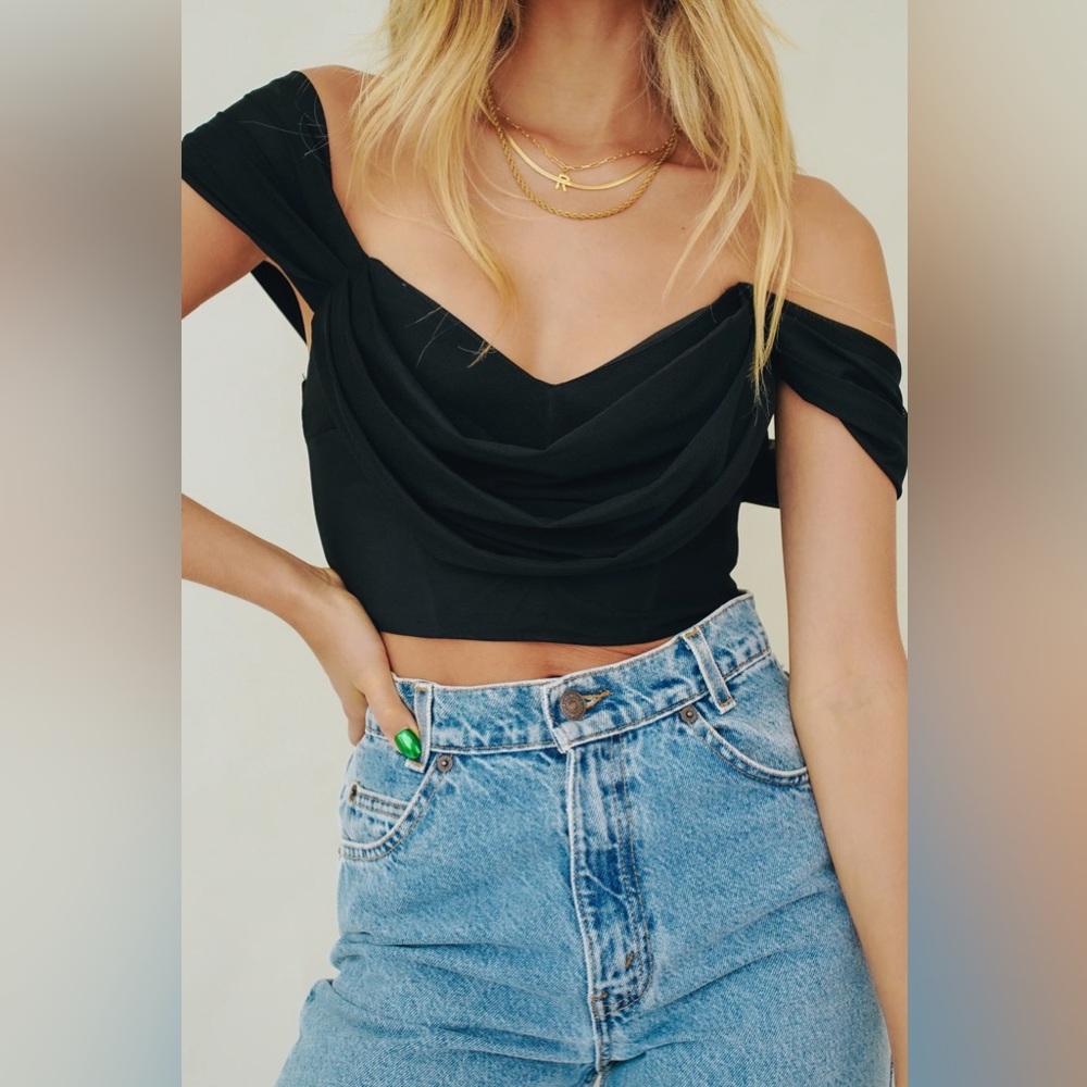 Black Mesh Top Size AU8/US4